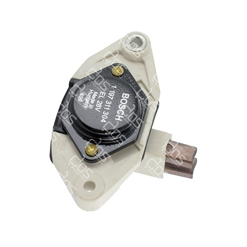 Alternator Regulator 1197311304. Part Number: 1197311304. Brand: BOSCH, OEM/Aftermarket: Aftermarket, Suitable for IVECO, SCANIA. Weight: 0.155 Kg.