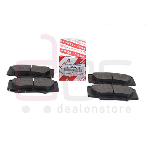 Front Pad Kit 044650K370. Part Number: 044650K370. Brand TOYOTA 04465-0K370. OEM/Aftermarket: OEM, Weight 1.888 Kg