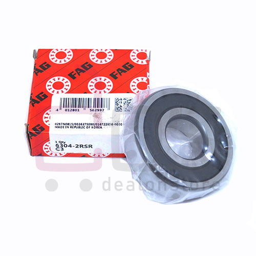 Deep Groove Ball Bearing 63042RSRC3. Part Number 63042RSRC3. Also known as 6304-2RSR-C3. Brand FAG. Dimension 20x52x15 mm. Weight 0.143 Kg.