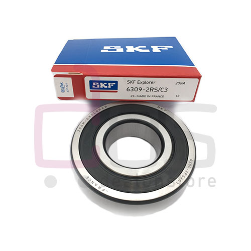 Deep Groove Ball Bearing 63092RSRC3. Also known as 6309-2RSR-C3,6309-2RS1/C3,6309-2RS-C3. Brand SKF. Dimension 45x100x25 mm. Weight 0.860 Kg.