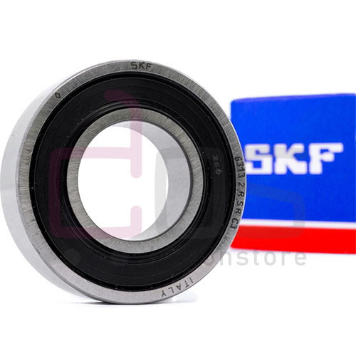 Deep Groove Ball Bearing 63132RSRC3. Part Number 6313-2RSR-C3,6313-2RSR/C3,6313 2RSR/C3. Brand SKF. Dimension 65x140x33 mm. Weight 2.100 Kg.