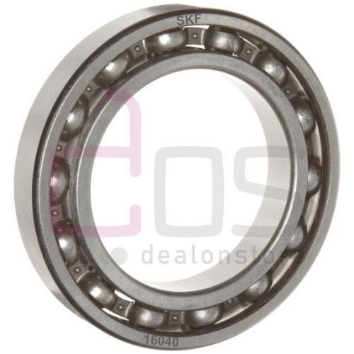 SKF Deep Groove Ball Bearing 16040.Part Number 16040. Brand SKF. Dimension 200x310x34 mm. OEM/Aftermarket - OEM. Weight 8.752 Kg.