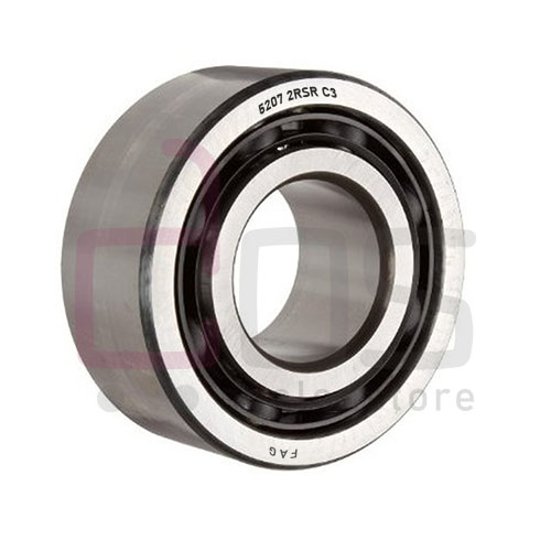 Angular Contact Ball Bearing 52072RSRC3. Part Number 52072RSRC3, 5207-2RSR-C3. Brand FAG. Dimension 35x72x27 mm. Weight 0.440 Kg.