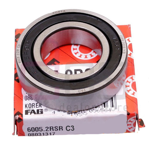 Deep Groove Ball Bearing 60052RSRC3. Part Number 60052RSRC3. Also known as 6005-2RSR-C3. Brand FAG. Dimension 25x47x12 mm. Weight 0.076 Kg.