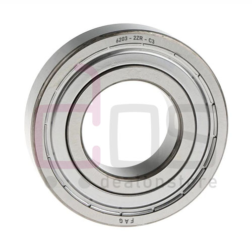 Deep Groove Ball Bearing 62032ZRC3. Part Number 62032ZRC3. Also known as 6203-2ZR-C3. Brand FAG. Dimension 17x40x12 mm. Weight 0.065 Kg.