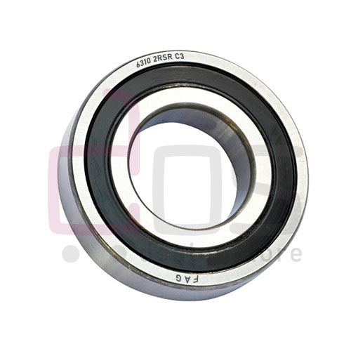 Deep Groove Ball Bearing 63102RSRC3.Part Number 63102RSRC3. Also known as 6310-2RSR-C3. Brand FAG. Dimension 50x110x27 mm. Weight 1.103 Kg.