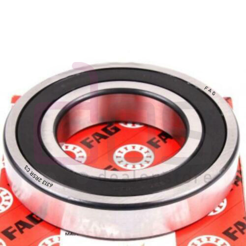 FAG 63132RSRC3 Deep Groove Ball Bearing. Part Number 63132RSRC3, 6313-2RSR-C3. Brand FAG. Dimension 65x140x33 mm. Weight 2.100 Kg.