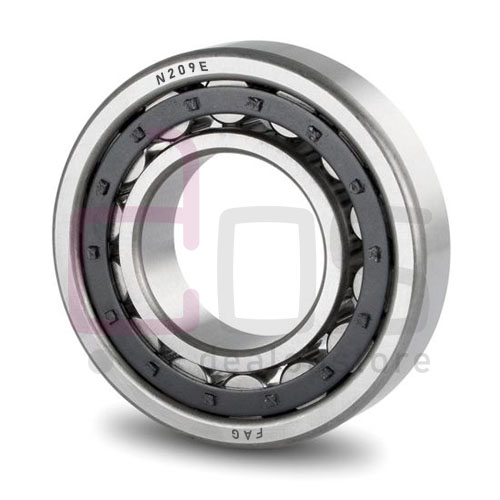 Cylindrical Roller Bearing Single Row N209E. Part Number: N209E, Brand: FAG, Dimension: 45x85x19 mm. Weight: 0.427 Kg.