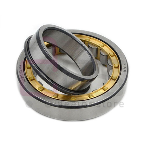 Cylindrical Roller Bearing NJ211E1C3. Part Number NJ211E1C3, Brand FAG, Dimension: 55x100x21 mm. Also known as NJ211-E1-C3. Weight: 0.427 Kg.