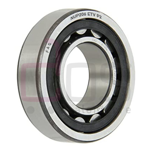 Cylindrical Roller Bearing NUP206ETVP2. Part Number NUP206ETVP2, NUP206-E-TVP2. Brand FAG. Dimension 30x62x16 mm. Weight 0.211 Kg.