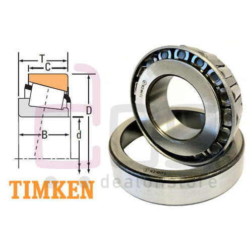 Timken Tapered Roller Bearing 32030X.  Brand: Timken. Dimension: 150x225x48 mm, Also known as 32030X-90KM3. Type - OEM, Weight: 6.350 Kg.