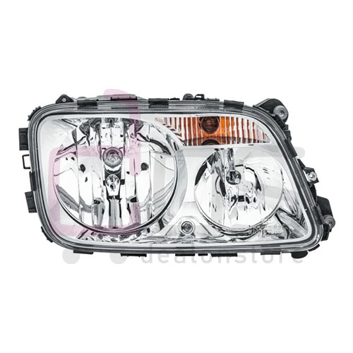 HELLA Headlamp 009513041 24V RH. Voltage: 24V,Lamp Type: H7/H1, PY21W, W5W. Suitable for Mercedes Actros 9438201761, EH009513041. Weight 3.099 Kg.